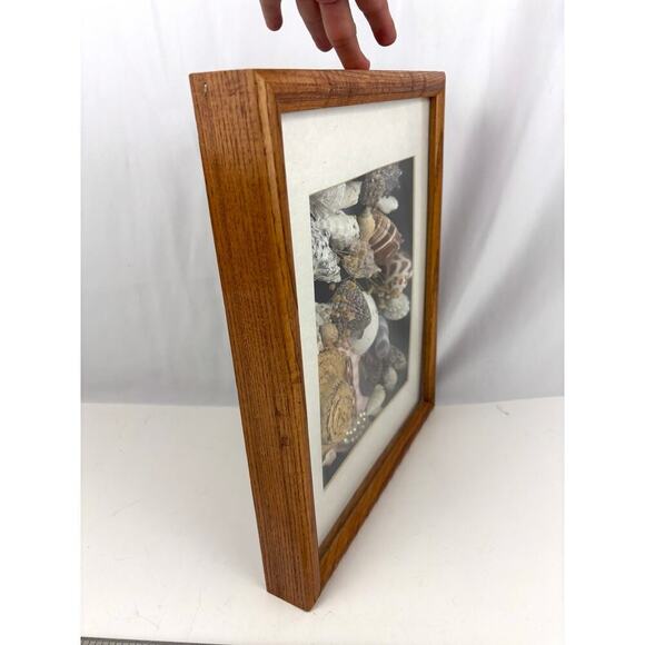 VTG Handmade Sea Shell Beach Art 12"x15" Nautical Beachy Shadowbox - Picture 4 of 8